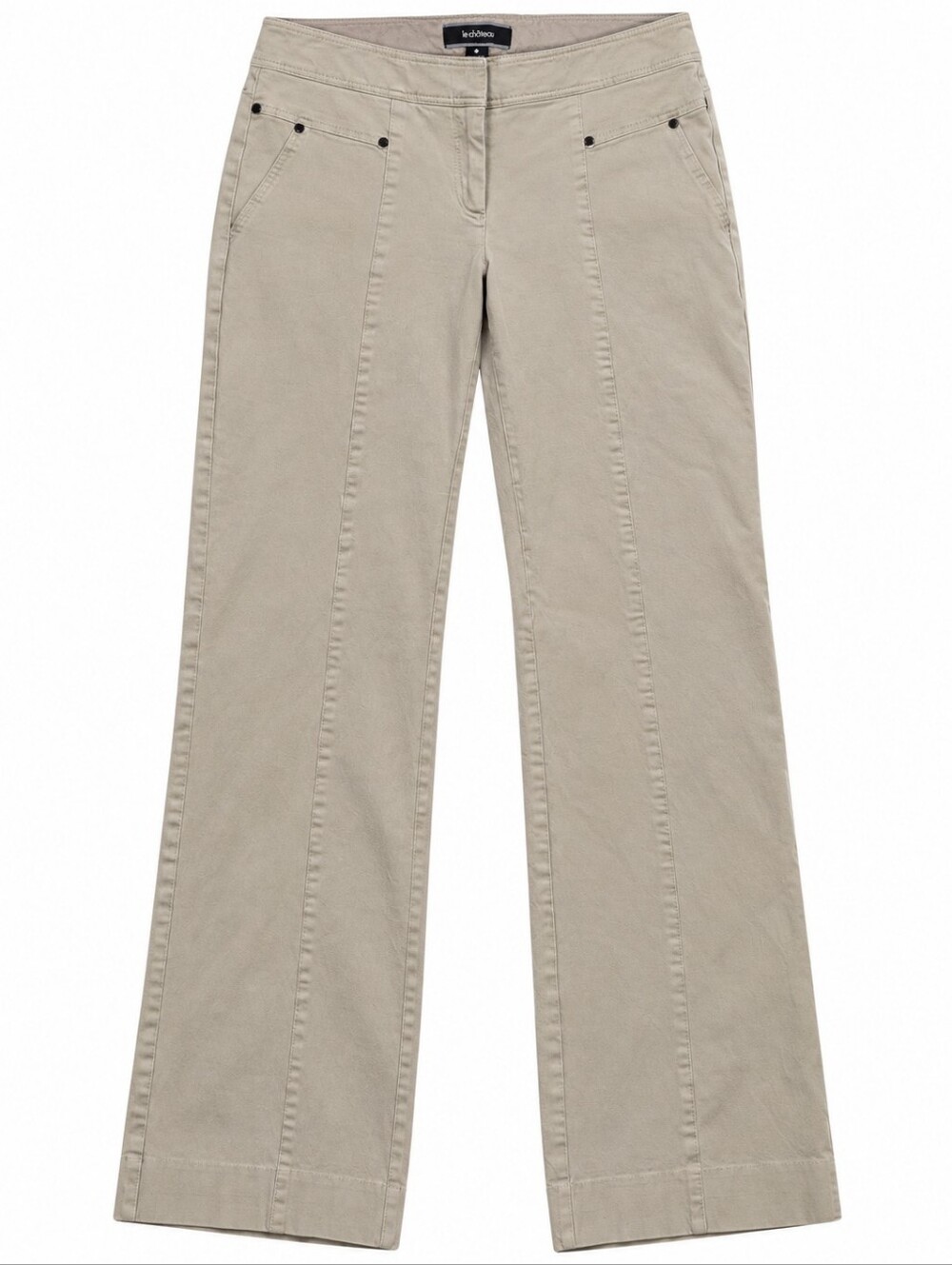 Le Château Women's Wide-Leg Pants in Light Beige
